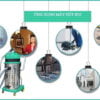 Máy hút bụi công nghiệp Krapo KMS80H