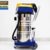 Máy hút bụi công nghiệp Kraffer KF380, thùng thép không gỉ, bánh xe đẩy.