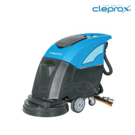 Máy rửa sàn tự động CleproX X550E, dây cáp nguồn, chiều rộng 550mm.