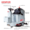 Xe chà sàn công nghiệp KENPER, dung tích bình chứa lớn, tự động lái.