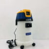 Máy hút bụi 1 motor, đầu máy màu đỏ/vàng, thân inox.
