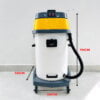 Máy hút bụi công nghiệp Krapo thùng nhựa 70 lít