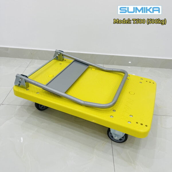 Xe đẩy hàng sàn nhựa SUMIKA T500 tải trọng 500kg gấp gọn