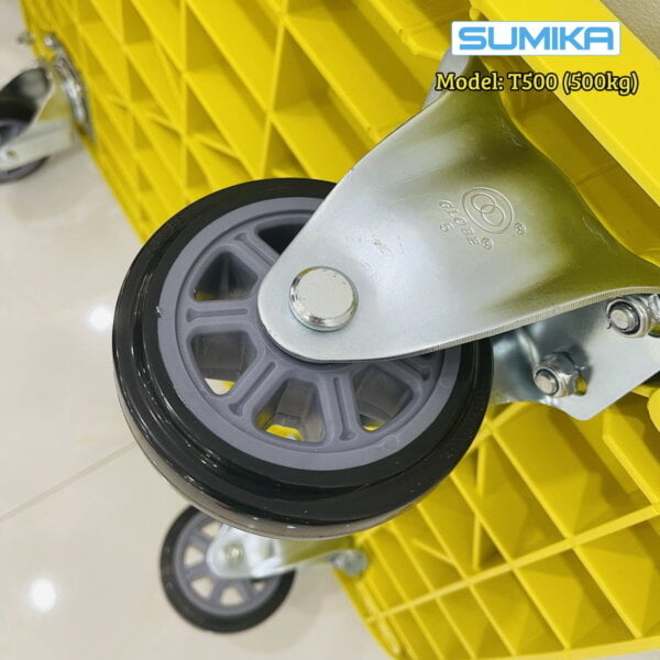 bánh xe Xe đẩy hàng sàn nhựa SUMIKA T500 tải trọng 500kg (2)
