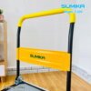 Xe đẩy sàn thép công nghiệp tay cầm gấp gọn, bánh xe chịu lực.