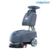 Máy chà sàn mini không dây, có cần gạt nước và bàn chải đĩa đơn.
