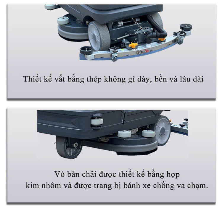 Máy chà sàn ngồi lái Krapo M2913 Ban chai va can hut nuoc may cha san cong nghiep ngoi lai Krapo M2913