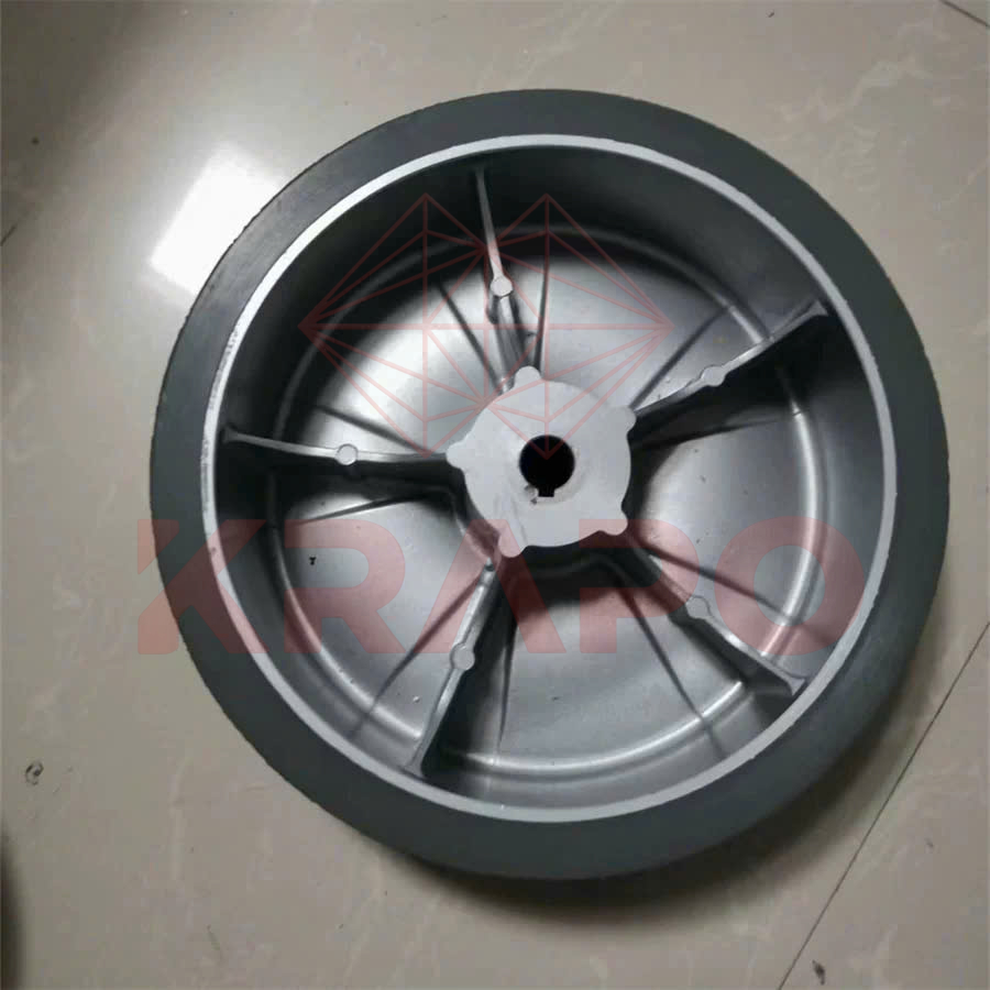 Bánh xe lớn máy chà sàn liên hợp bằng cao su chịu mài mòn
