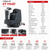 Thông số kỹ thuật máy chà sàn ngồi lái Krapo M2913 hai bàn chải 850mm