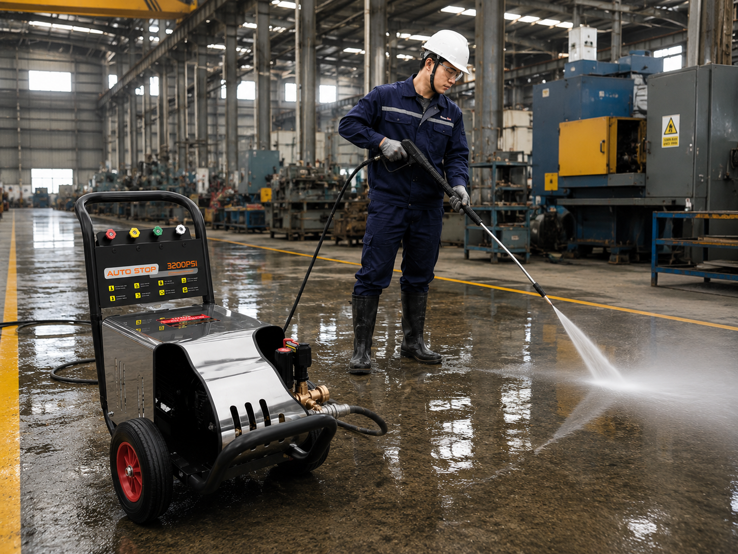 Máy Xịt Rửa Áp Lực Cao Krapo 3200PSI Máy Xịt Rửa Áp Lực Cao Krapo 3200PSI | 7.5KW – 250Bar Chính Hãng