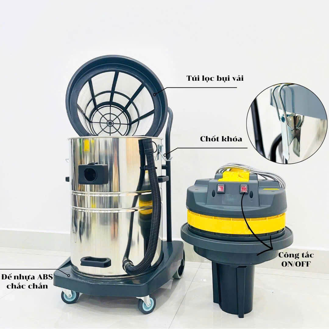 Máy hút bụi công nghiệp Krapo KMS70A Máy hút bụi công nghiệp Krapo KMS70A