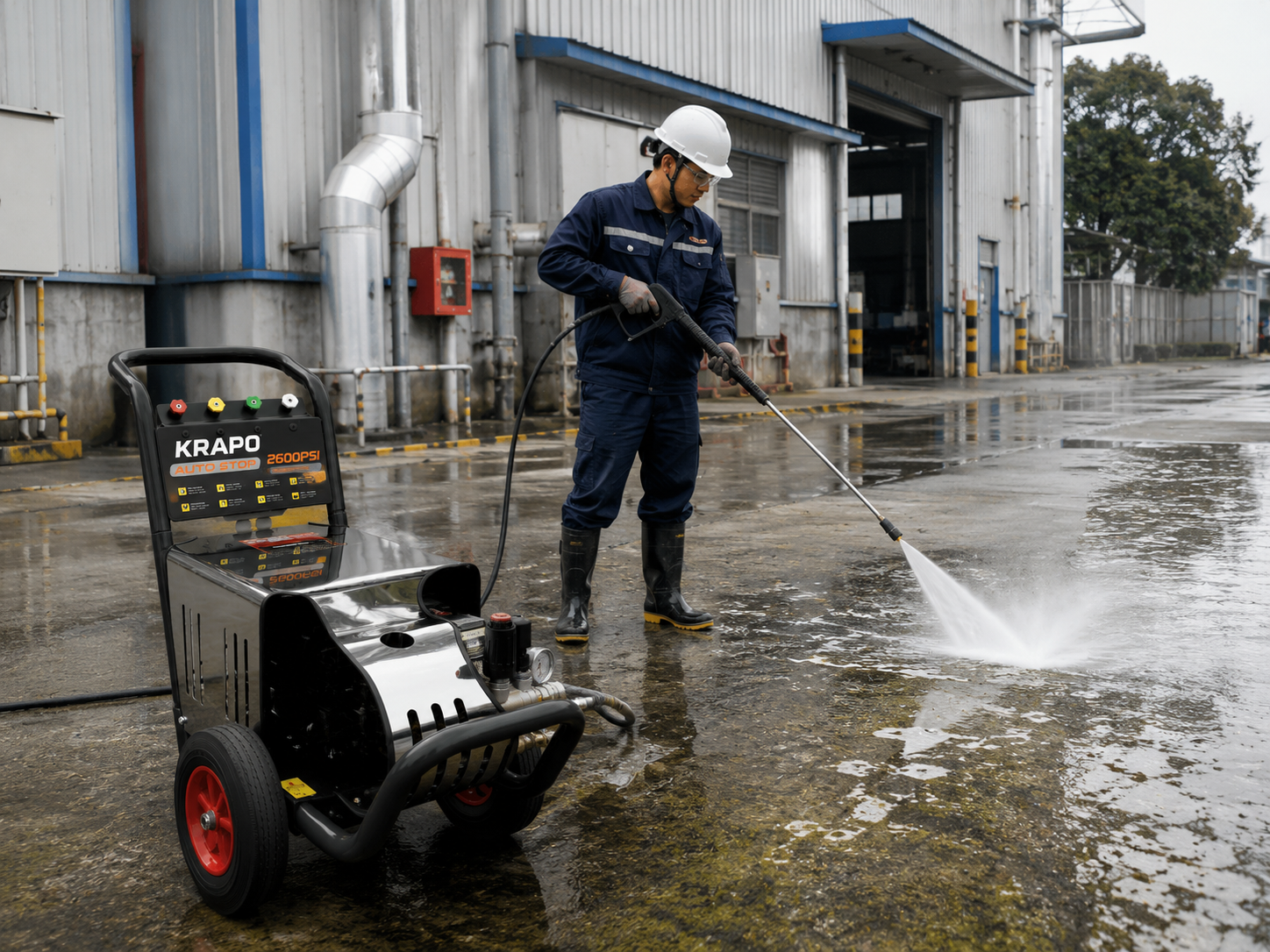 Máy xịt rửa đa năng Krapo LK-4T4 Máy xịt rửa đa năng Krapo LK-4T4 là lựa chọn lý tưởng cho các gara ô tô, trung tâm chăm sóc xe và đơn vị vệ sinh công nghiệp cần một thiết bị mạnh mẽ, bền bỉ và hiệu quả