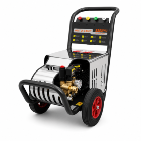 Máy xịt rửa công nghiệp đa năng Krapo LK2022 công suất 3KW, áp lực 2200PSI (150Bar), lưu lượng 14L/phút, chuyên rửa xe, vệ sinh nhà xưởng, làm sạch rong rêu và công trình.