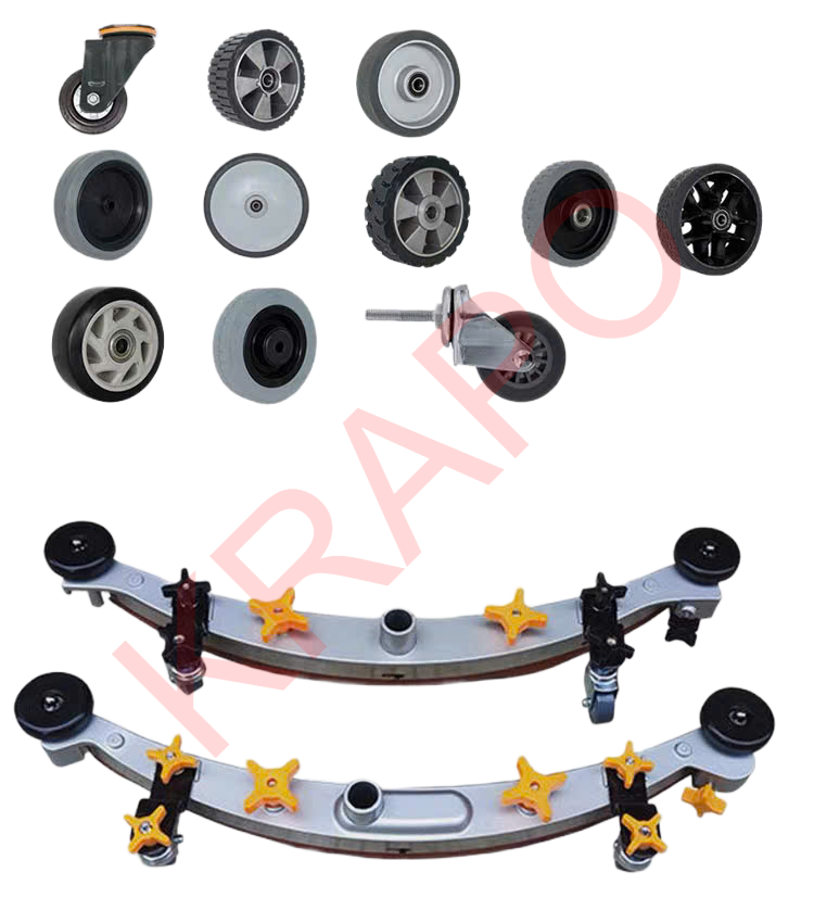 Phụ kiện bảo trì máy chà sàn gồm motor hút nước, bình acquy, bộ sạc, dây hút và bánh xe