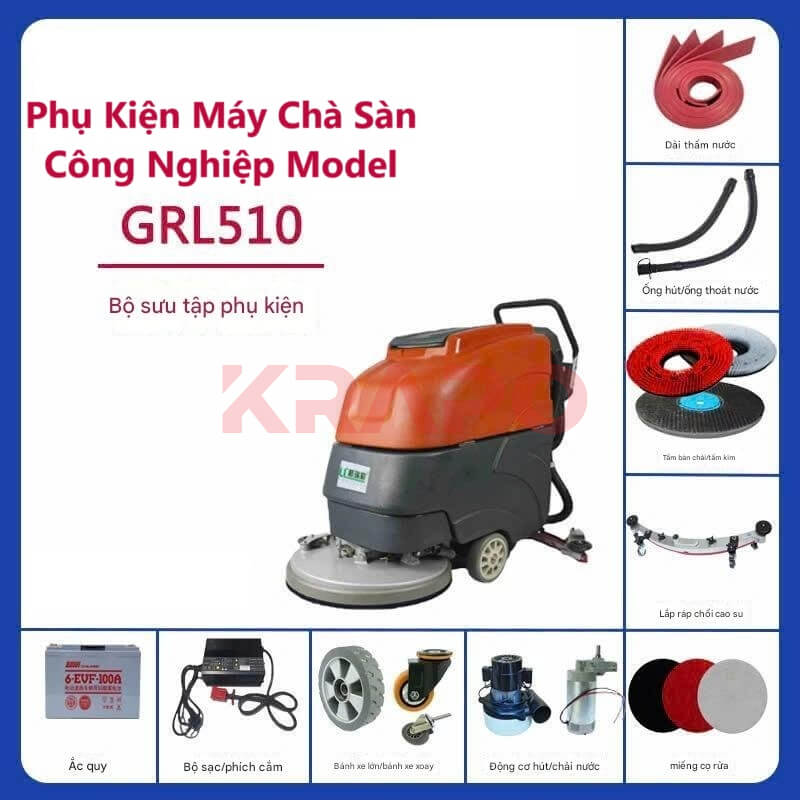 Phụ kiện máy chà sàn đẩy tay Model GRL510