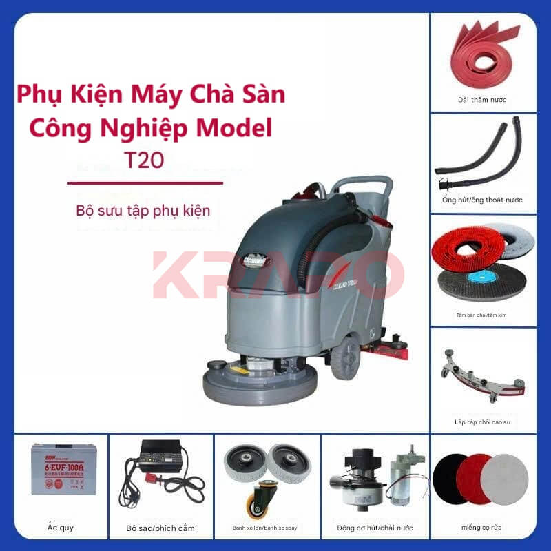 Phụ kiện máy chà sàn đẩy tay Model HERO T20