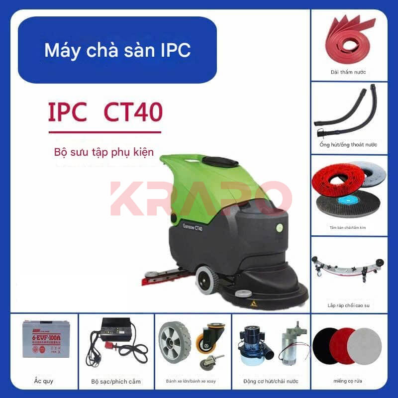 Phụ kiện máy chà sàn đẩy tay Model IPC CT40