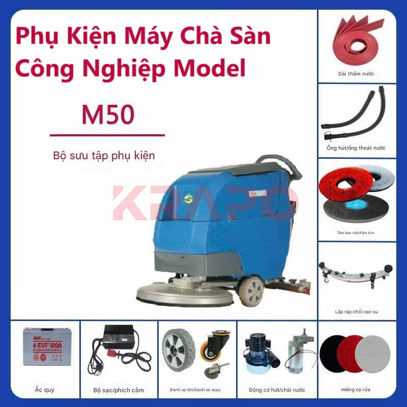 Phụ kiện máy chà sàn đẩy tay Model M50
