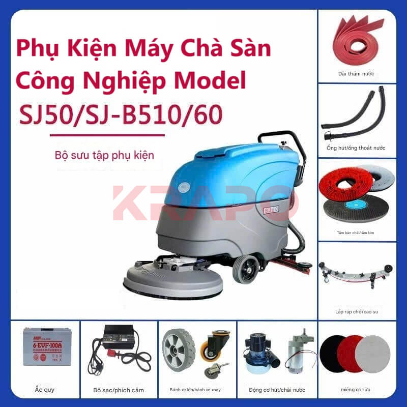 Phụ kiện máy chà sàn đẩy tay Model SJ50-SJ-B510-60