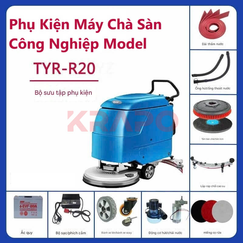 Phụ kiện máy chà sàn đẩy tay Model TYR-R20