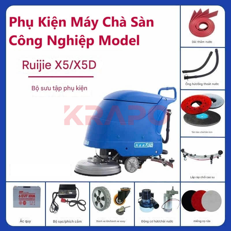 Phụ kiện máy chà sàn đẩy tay Model X5-X5D