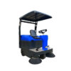 Xe quét rác công nghiệp ngồi lái Krapo KMS 1400E - mặt sau