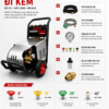 Phụ kiện máy xịt rửa đa chức năng Krapo LK-7.5T4 đầy đủ chính hãng